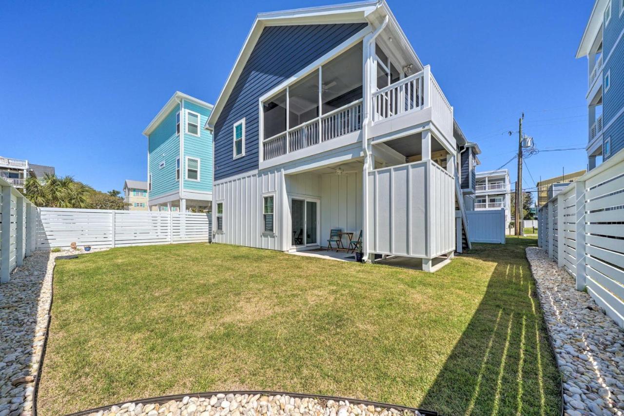 Bright Coastal Abode With Porch And Beach Access! カロライナビーチ エクステリア 写真